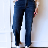 Pattie High Rise Straight Leg Back Darts 5 Pockets - The 308 Boutique