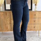 Ana High Rise Fab Ab Flare Raw Hem