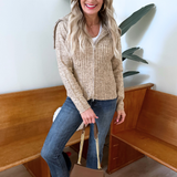 Freckled Yarn Sweater Cardigan - The 308 Boutique