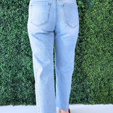 Slouchy Cropped Barrel Jeans with Curved Side Seam Detail