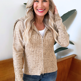 Freckled Yarn Sweater Cardigan - The 308 Boutique