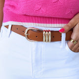 Polished Triple Loop Belt