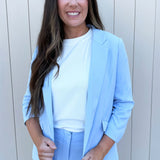 Recycled Shirred Sleeve Blazer