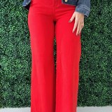 Tummy Control High Rise Wide Leg - The 308 Boutique