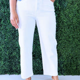 High Waist Straight Leg Pants