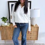 Pattie High Rise Straight Leg Back Darts 5 Pockets - The 308 Boutique