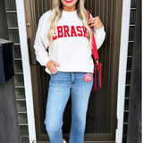Nebraska Cloudy Knit Long Sleeve Top