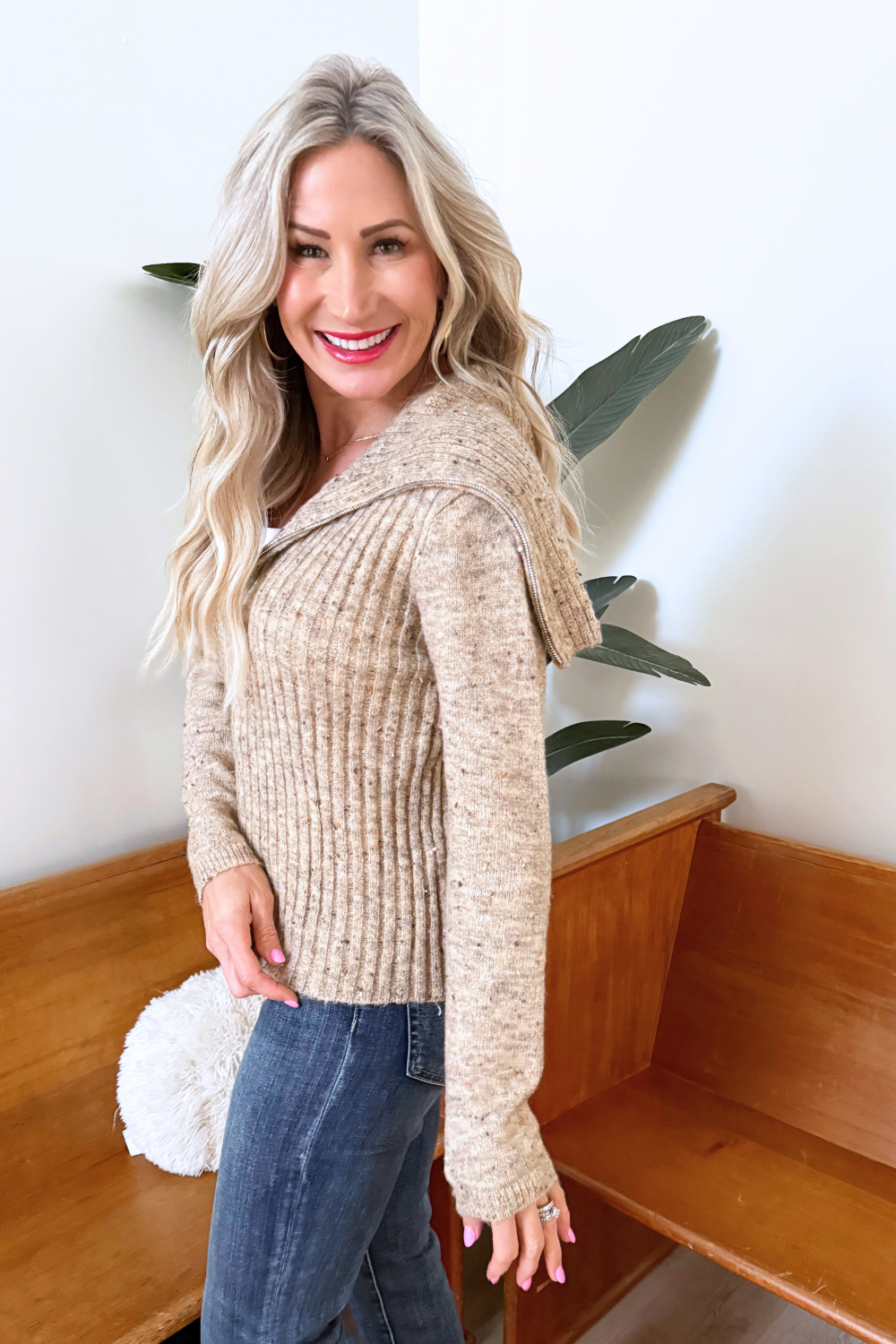 Freckled Yarn Sweater Cardigan - The 308 Boutique
