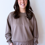 Soft Texture Relaxed Fit Sweatshirt - The 308 Boutique
