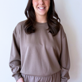 Soft Texture Relaxed Fit Sweatshirt - The 308 Boutique
