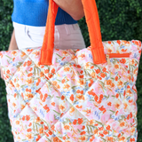 Presley Puffer Quilted Tote Bag with Pouch