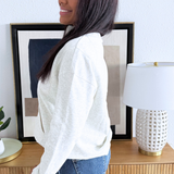 Fleece French Terry Half Zip Sweatshirt