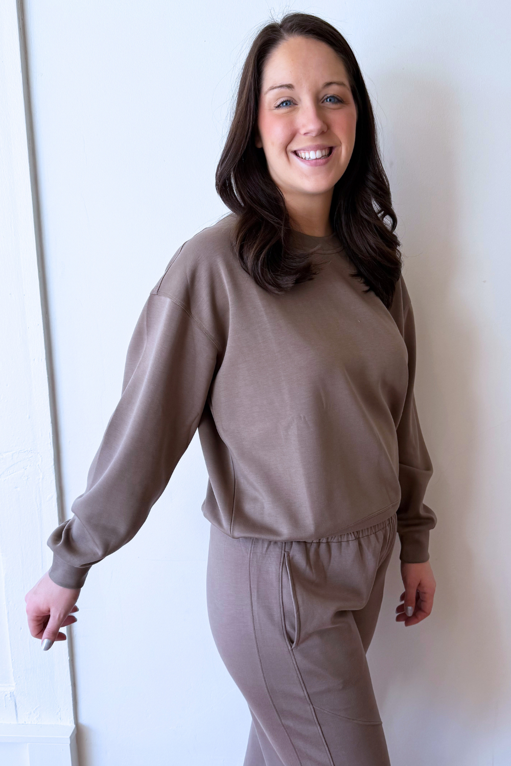 Soft Texture Relaxed Fit Sweatshirt - The 308 Boutique
