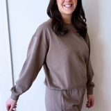 Soft Texture Relaxed Fit Sweatshirt - The 308 Boutique