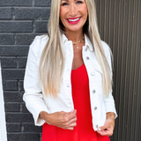 Cropped Jacket w/ Bracelet Length Cuffed Sleeve