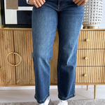 Pattie High Rise Straight Leg Back Darts 5 Pockets - The 308 Boutique