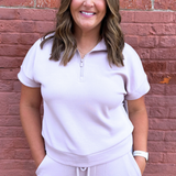Half Zip Popover Top