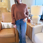 Cropped Drop Shoulder Sweater - The 308 Boutique