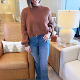 Cropped Drop Shoulder Sweater - The 308 Boutique