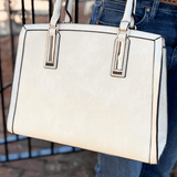 Gold Detail Square Handbag