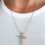 XL Diamond Cross Necklace