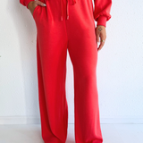 Brushed Modal Wide Leg Drawstring Pants