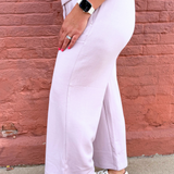 Pull On Wide Leg Crop Trouser