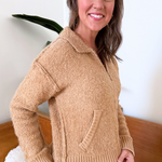Zip Up Sweater Jacket - The 308 Boutique
