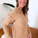 Zip Up Sweater Jacket - The 308 Boutique