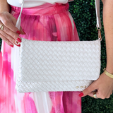 Wrenlee Woven Flap Crossbody