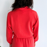 Brushed Modal Cozy Quarter-Zip Sweatshirt