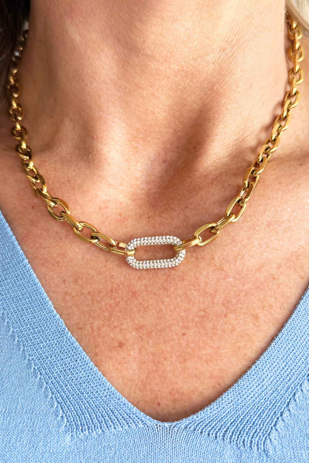 Michaela Diamond Chain Necklace