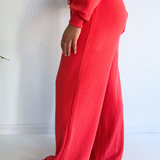 Brushed Modal Wide Leg Drawstring Pants