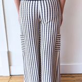 Stripe Wide Leg Pants