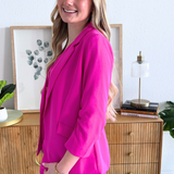 Recycled Shirred Sleeve Blazer - The 308 Boutique