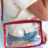 Clear Rectangle Stadium Crossbody Bag