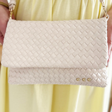 Wrenlee Woven Flap Crossbody