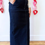 High Waisted Denim Skirt