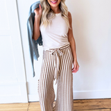 Stripe Wide Leg Pants