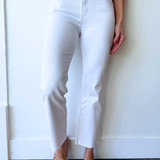 Kelsey High Rise Ankle Flare With Raw Hem