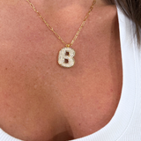 Bubble Initial Necklace - The 308 Boutique