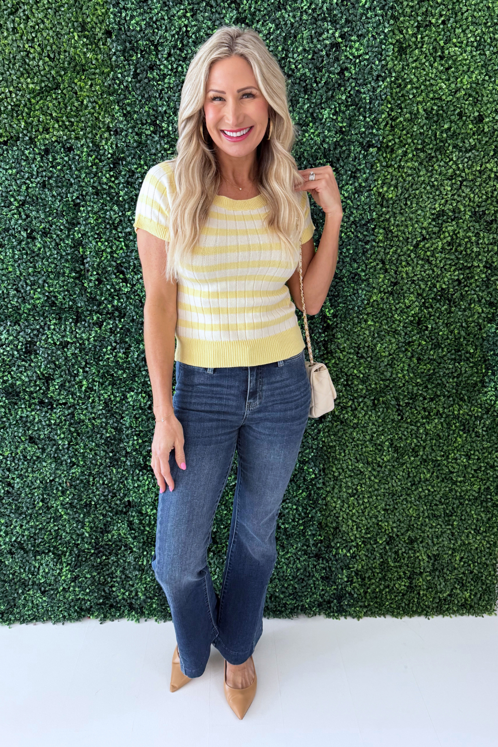 Hannah Flare w/ Blocking Details 32" ins - The 308 Boutique