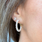 Pearl Hoop Earrings