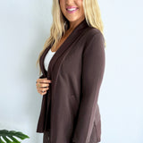 Modal Shawl Collar Cardigan Jacket