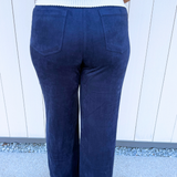 Suede Wide Leg Pant