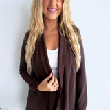 Modal Shawl Collar Cardigan Jacket