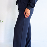 Brushed Modal Wide Leg Drawstring Pants