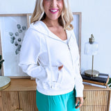 Full Zip Drawstring Hoodie