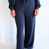 Brushed Modal Wide Leg Drawstring Pants