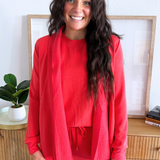 Modal Shawl Collar Cardigan Jacket